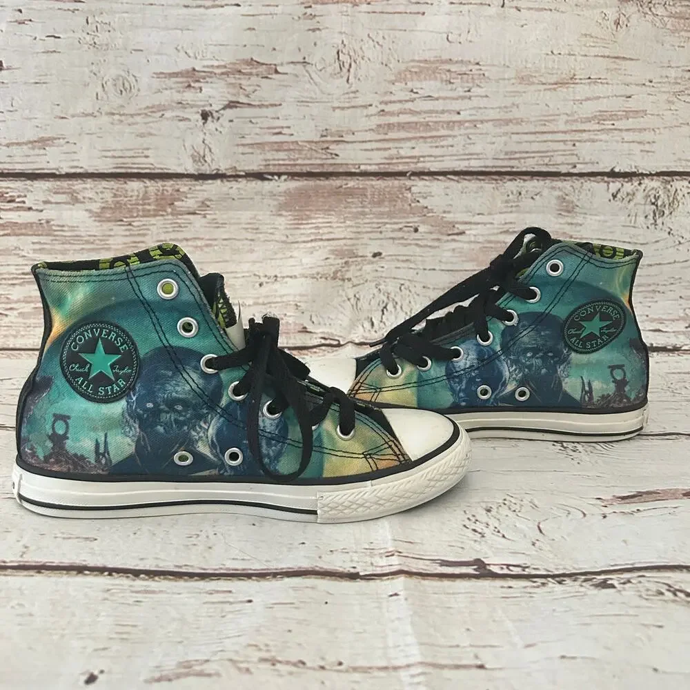 CONVERSE DC Comics Green Lantern High Top All Star Shoes Sz 2